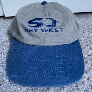 Blue And Tan Kids Adjustable SJ Cap Key West FL